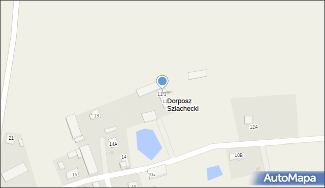 Dorposz Szlachecki, Dorposz Szlachecki, 11/1, mapa Dorposz Szlachecki