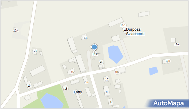 Dorposz Szlachecki, Dorposz Szlachecki, 14A, mapa Dorposz Szlachecki