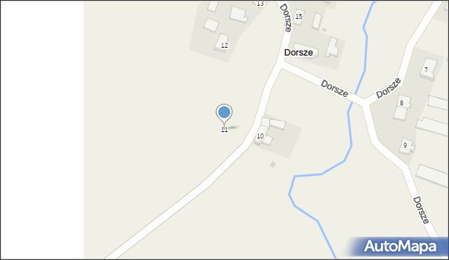 Dorsze, Dorsze, 11, mapa Dorsze