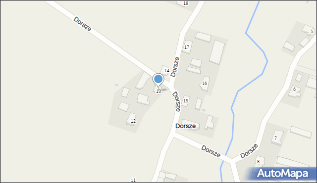 Dorsze, Dorsze, 13, mapa Dorsze