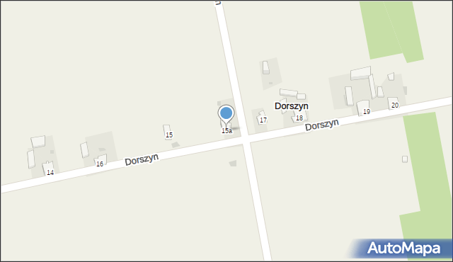 Dorszyn, Dorszyn, 15a, mapa Dorszyn