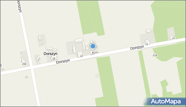 Dorszyn, Dorszyn, 20, mapa Dorszyn