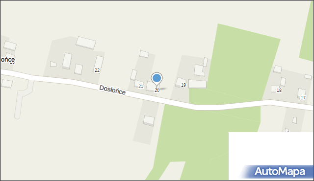 Dosłońce, Dosłońce, 20, mapa Dosłońce