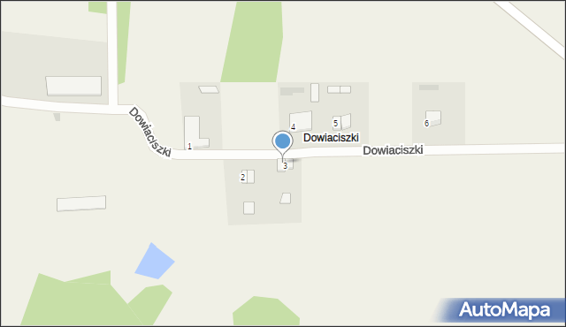 Dowiaciszki, Dowiaciszki, 3/1, mapa Dowiaciszki