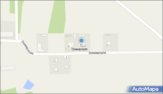 Dowiaciszki, Dowiaciszki, 5/1, mapa Dowiaciszki