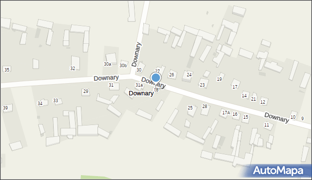 Downary, Downary, 18, mapa Downary