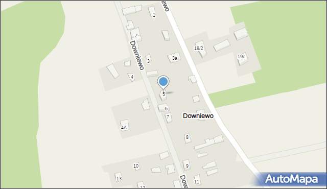 Downiewo, Downiewo, 5, mapa Downiewo