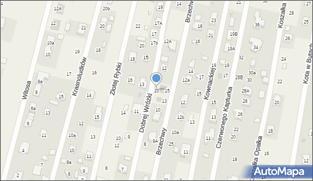 Dziekanów Leśny, Dobrej Wróżki, 10, mapa Dziekanów Leśny