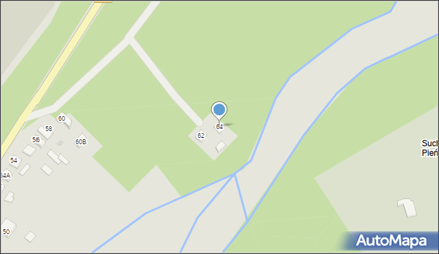 Gąbin, Dobrzykowska, 64, mapa Gąbin