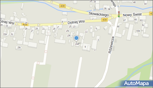 Gliwice, Dolnej Wsi, 11a, mapa Gliwic