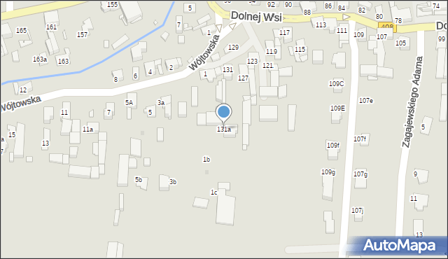 Gliwice, Dolnej Wsi, 131a, mapa Gliwic