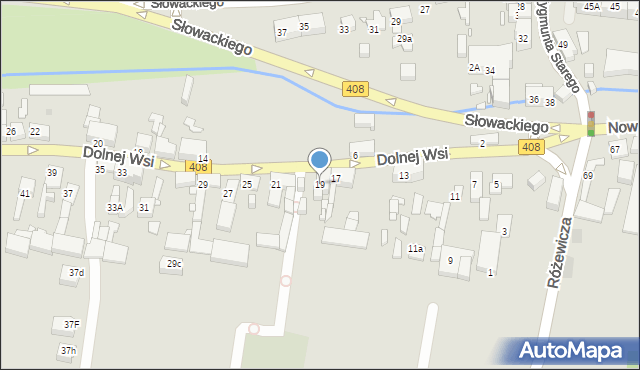 Gliwice, Dolnej Wsi, 19, mapa Gliwic