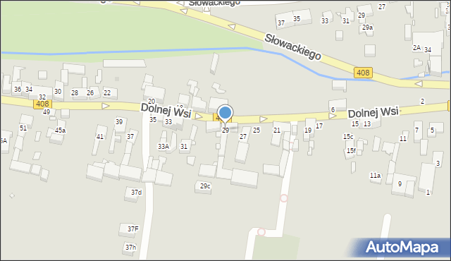 Gliwice, Dolnej Wsi, 29, mapa Gliwic