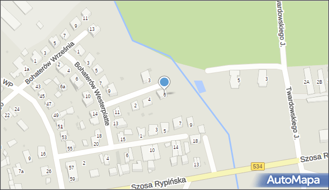Golub-Dobrzyń, Dobrzańskiego-Hubala Henryka, mjr., 6, mapa Golub-Dobrzyń