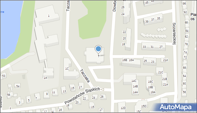 Gorzów Wielkopolski, Dowbora-Muśnickiego Józefa, gen., 7, mapa Gorzów Wielkopolski