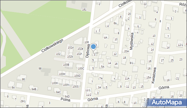 Grabówka, Dolna, 3, mapa Grabówka