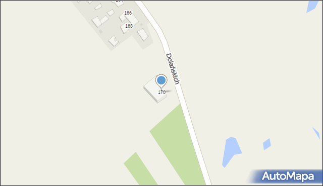 Grębów, Dolańskich, 170, mapa Grębów