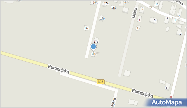 Grodzisk Wielkopolski, Dolna, 17E, mapa Grodzisk Wielkopolski