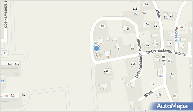 Jawiszowice, Dobrzańskiego-Hubala Henryka, mjr., 10, mapa Jawiszowice