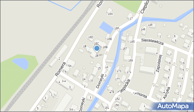 Jelenia Góra, Domeyki Ignacego, 16, mapa Jelenia Góra