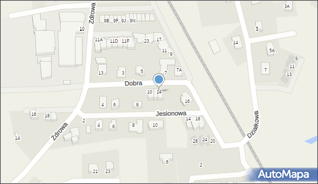 Juszkowo, Dobra, 14, mapa Juszkowo