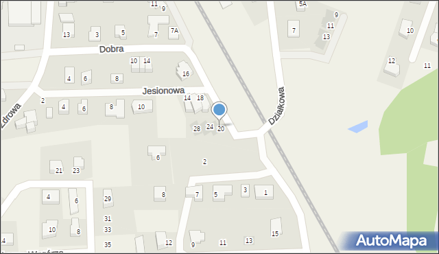 Juszkowo, Dobra, 22, mapa Juszkowo