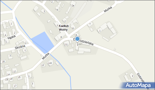 Kadłub Wolny, Dobrodzieńska, 2, mapa Kadłub Wolny