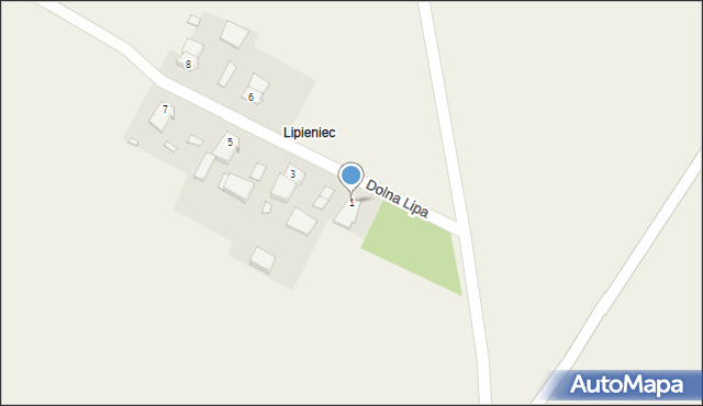 Kalinowice, Dolna Lipa, 1, mapa Kalinowice