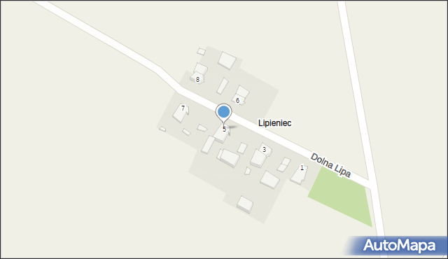 Kalinowice, Dolna Lipa, 5, mapa Kalinowice