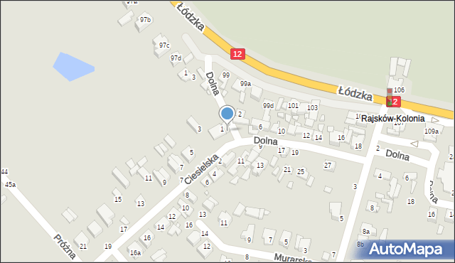 Kalisz, Dolna, 7, mapa Kalisza