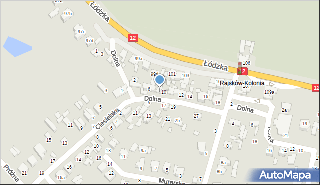 Kalisz, Dolna, 8, mapa Kalisza