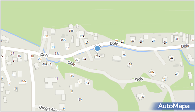 Kazimierz Dolny, Doły, 24a, mapa Kazimierz Dolny
