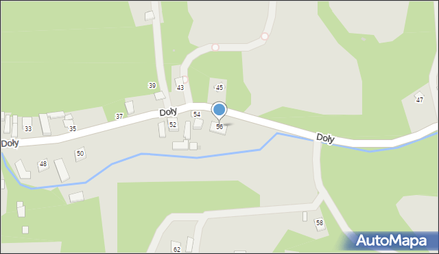 Kazimierz Dolny, Doły, 56, mapa Kazimierz Dolny