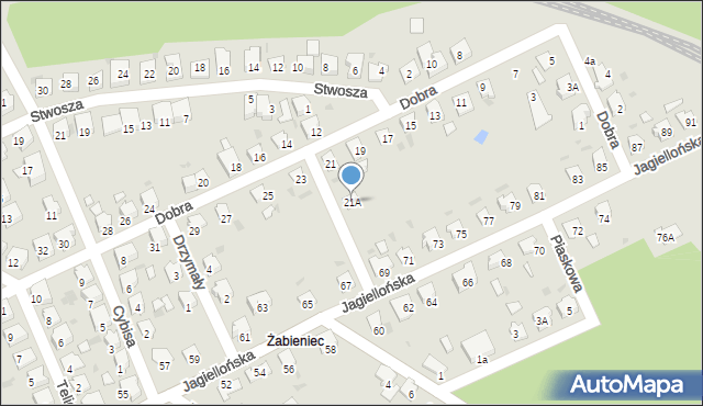 Kędzierzyn-Koźle, Dobra, 21A, mapa Kędzierzyna-Koźle