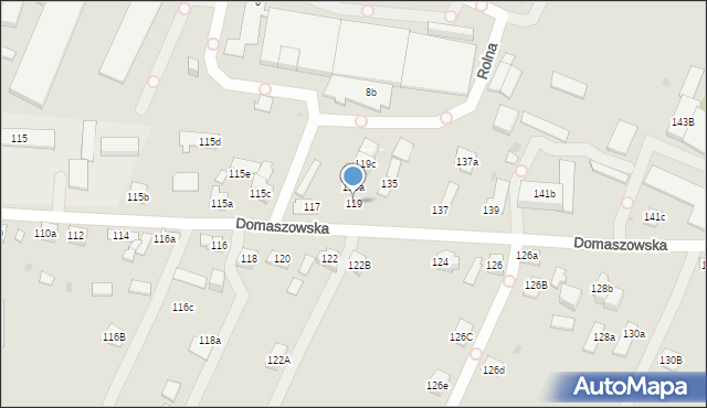 Kielce, Domaszowska, 119, mapa Kielc