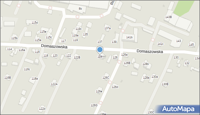 Kielce, Domaszowska, 124, mapa Kielc