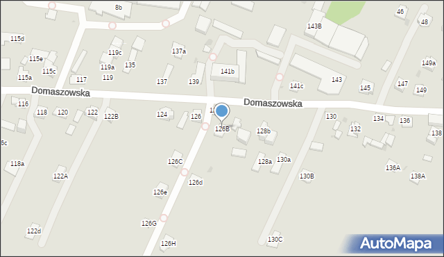 Kielce, Domaszowska, 126B, mapa Kielc