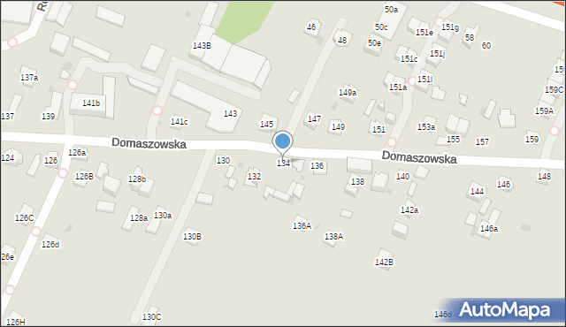 Kielce, Domaszowska, 134, mapa Kielc