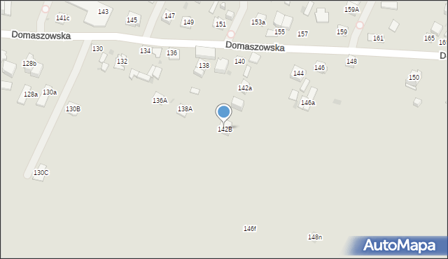 Kielce, Domaszowska, 142B, mapa Kielc