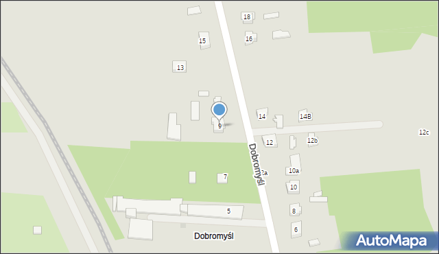 Kielce, Dobromyśl, 9, mapa Kielc