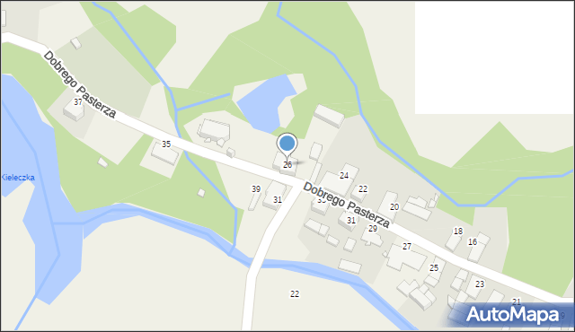 Kielcza, Dobrego Pasterza, 26, mapa Kielcza