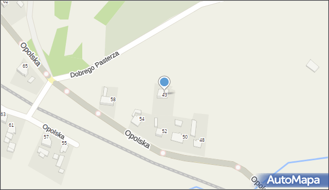 Kielcza, Dobrego Pasterza, 43, mapa Kielcza