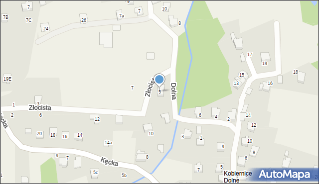 Kobiernice, Dolna, 5, mapa Kobiernice