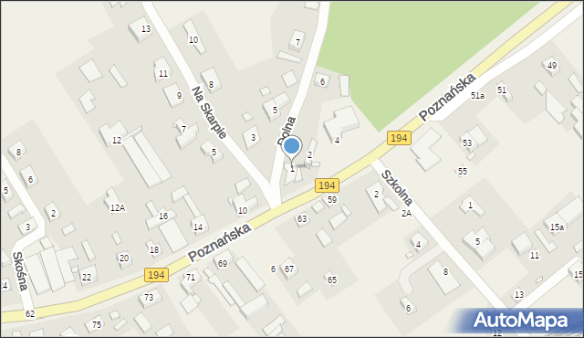 Kobylnica, Dolna, 1, mapa Kobylnica