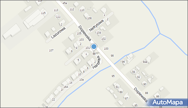 Konarzewo, Dopiewska, 99, mapa Konarzewo