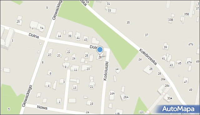 Konstancin-Jeziorna, Dolna, 28, mapa Konstancin-Jeziorna