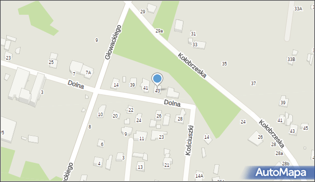 Konstancin-Jeziorna, Dolna, 43, mapa Konstancin-Jeziorna