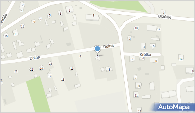 Korczew, Dolna, 5, mapa Korczew