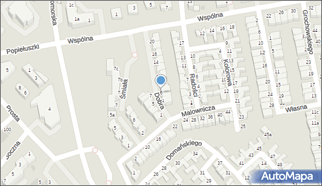 Koszalin, Dobra, 6, mapa Koszalina