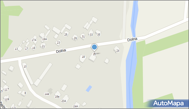 Kozienice, Dolna, 20, mapa Kozienice